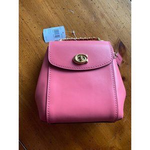 NWT COACH Parker Convertible Backpack Brass/Orchid